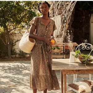 Doen~ Marfa Dress~ Yellow Laurel Canyon Rose~ S